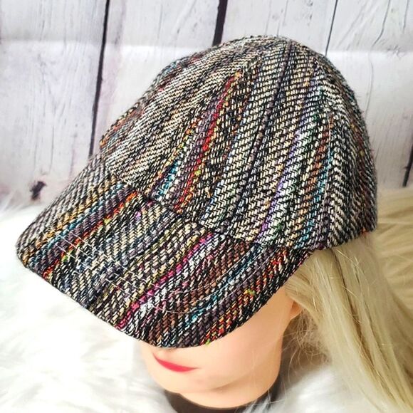 100% Hemp Made in Nepal Hippie Boho Serape Style Dad Hat Neutral Colors - Picture 1 of 11
